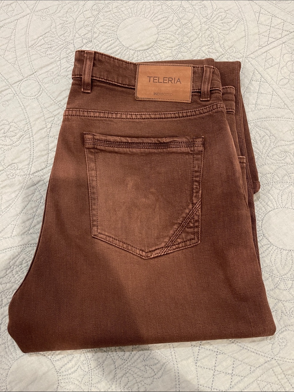 Teleria Brown Men’s Jeans - Straight Casual Fit